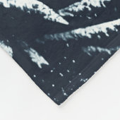 Sneeuwrijke winter wonderland fleece deken (Hoek)