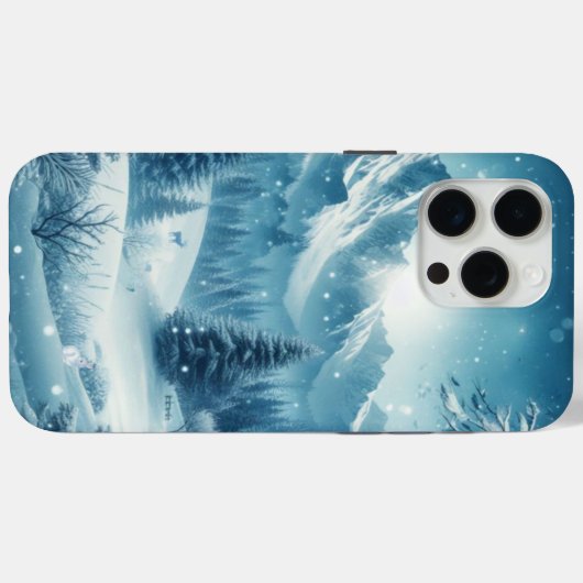 Sneeuwrijke winterberg Case-Mate iPhone case (Achterkant (horizontaal))