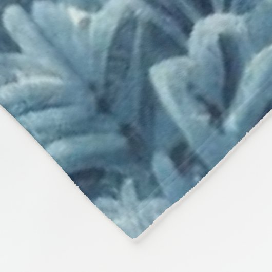 Sneeuwrijke winterberg fleece deken (Hoek)