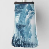 Sneeuwrijke winterberg golfheadcover (Draai 90)