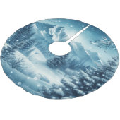 Sneeuwrijke winterberg kerstboom rok (Gekanteld)