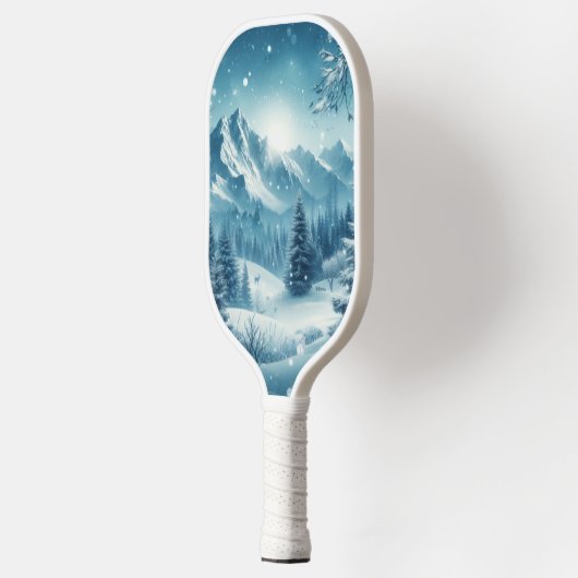 Sneeuwrijke winterberg pickleball paddle (Links)