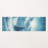 Sneeuwrijke winterberg yogamat (Voorkant (horizontaal))