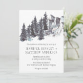 Sneeuwrijke winterbomen Bergen Sneeuwbruiloft | Kaart (Staand voorkant)