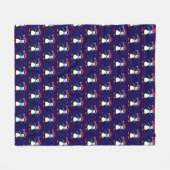 Sneeuwrijke winterpinguïn fleece deken (Voorkant (Horizontaal))