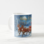 Sneeuwrit van Sinterklaas Koffiemok (Voorkant links)