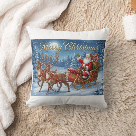 Sneeuwrit van Sinterklaas Kussen (Deken)