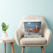 Sneeuwrit van Sinterklaas Kussen (Stoel)