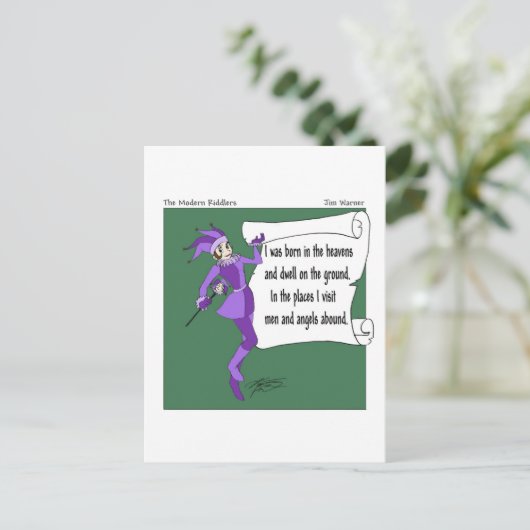 Sneeuwrondje Briefkaart (Staand voorkant)