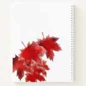 Sneeuwrood blad Vakantie Recept Boek (Achterkant)