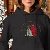 Sneeuwrood Groen Waterverf Schattigee Kerstboom Hoodie