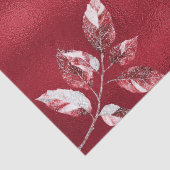 Sneeuwrood laat kerstvakantie weefsel papier (Detail)