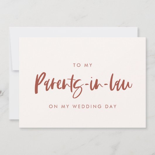 Sneeuwroze voor mijn ouders in de wet trouwdag kaart (Voorkant)