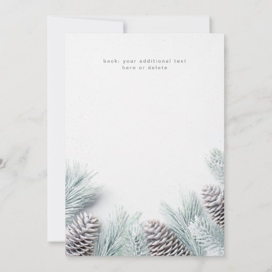 Sneeuwrug en prettige kerst (Achterkant)