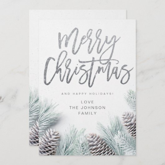 Sneeuwrug en prettige kerst (Voorkant / Achterkant)