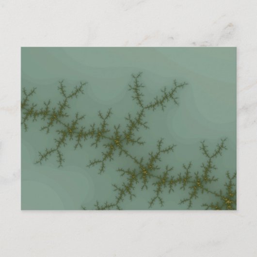 Sneeuwrug - Fractale kunst Briefkaart (Voorkant)