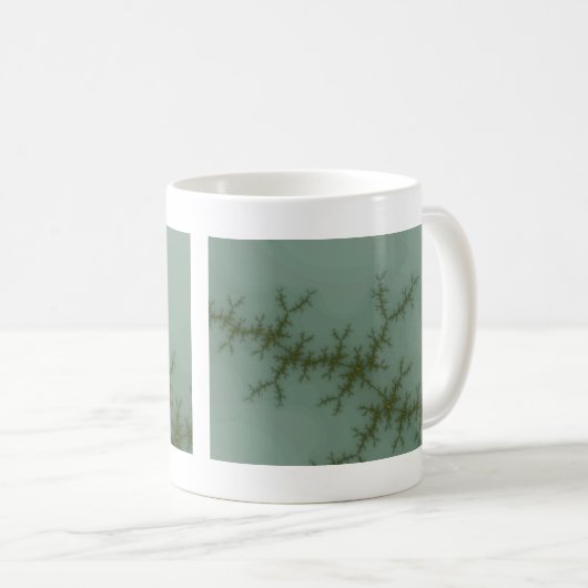 Sneeuwrug - Fractale kunst Koffiemok (Voorkant rechts)