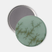 Sneeuwrug - Fractale kunst Magneet (Voorkant / Achterkant)