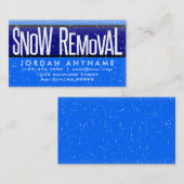 Sneeuwruimen met Visitekaartje dat valt (Voorkant / Achterkant)