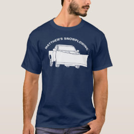 Sneeuwruimen Pick-up Truck met Sneeuwschuiver T-shirt