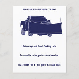 Sneeuwruimen Pickup Truck met Sneeuwploeg Flyer