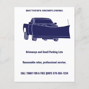 Sneeuwruimen Pickup Truck met Sneeuwploeg Flyer