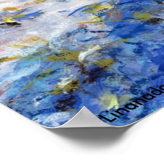 Sneeuwruimer in Snowy Winter Bossen Poster (Hoek)