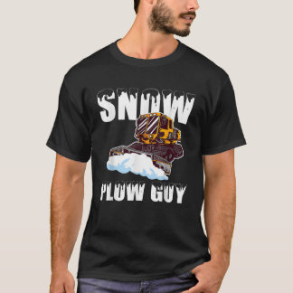 Sneeuwruimer Man Sneeuwschuiver Sneeuwruimer Truck T-shirt