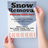 Sneeuwruimer Sjabloon van het blaasvlak 2 Flyer (Hand)