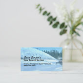 Sneeuwruimer Snowpend Shovelservice Visitekaartje (Staand voorkant)