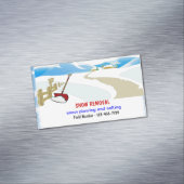 Sneeuwruimer Visitekaartje Magnetten Magnetisch Visitekaartje (Voorbeeld)