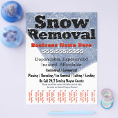 Sneeuwruiming na het blazen van de Sjabloon Flyer (Enkel)