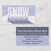 Sneeuwruiming Professional-Sjabloon voor marketing Visitekaartje (Voorkant / Achterkant)