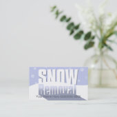 Sneeuwruiming Professional-Sjabloon voor marketing Visitekaartje (Staand voorkant)