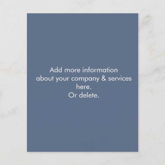 sneeuwruiming Sjabloon winterploegen Flyer (Achterkant)