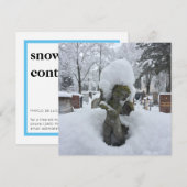 Sneeuwruiming, sneeuwploegen kaart (Voorkant / Achterkant)