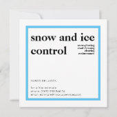 Sneeuwruiming, sneeuwploegen kaart (Achterkant)