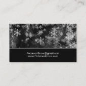 Sneeuwruiming, zwart visitekaartje (Achterkant)