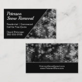 Sneeuwruiming, zwart visitekaartje (Voorkant / Achterkant)