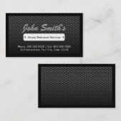 Sneeuwruimingsservice Professional donkerder metal Visitekaartje (Voorkant / Achterkant)