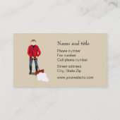 Sneeuwruimingsservice Visitekaartje (Achterkant)