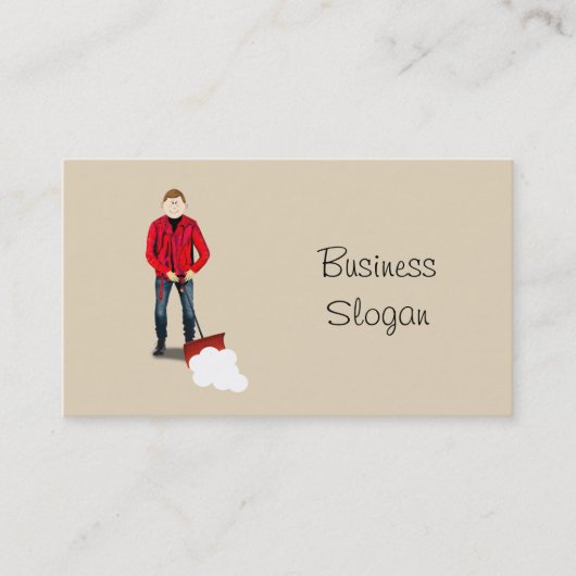 Sneeuwruimingsservice Visitekaartje (Voorkant)