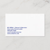 Sneeuwruimingswagen Visitekaartje (Achterkant)