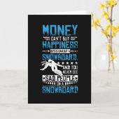 Sneeuwsboarden Geluk Kaart (Gele Bloem)