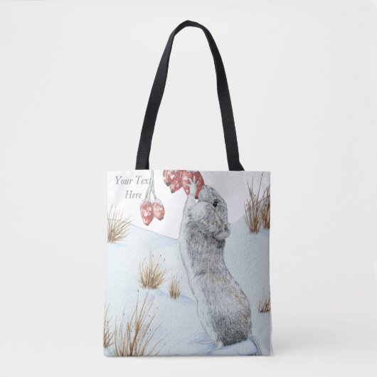sneeuwscand in het wild afbeelding van een schatti tote bag (Voorkant)