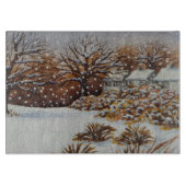 sneeuwscand oorspronkelijke kerst snijplank (Voorkant)