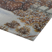 sneeuwscand oorspronkelijke kerst snijplank (Hoek)