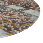 sneeuwscand oorspronkelijke kerst snijplank (Hoek)