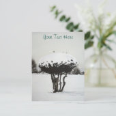 sneeuwscand voor seizoensgebonden landschappen op  feestdagenkaart (Staand voorkant)