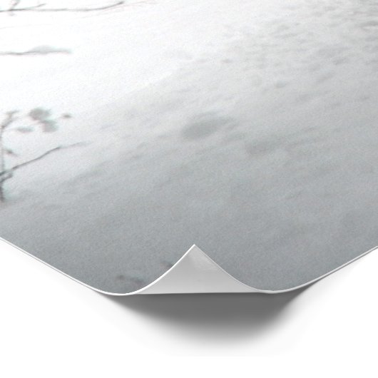 Sneeuwscène Art Print Poster (Hoek)